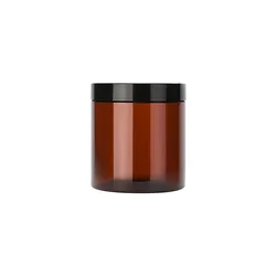 wholesale food grade 100g 120g 150g 200g 250g 300g 400g 500g 4/8oz amber clear PET plastic jar with aluminum plastic screw lids