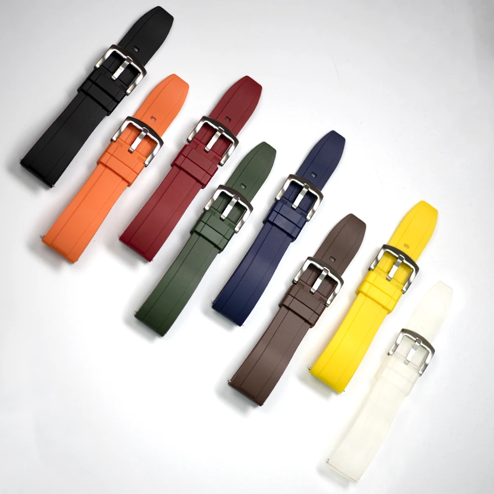JUELONG High Quality Waterproof TPSIV Rubber Watch Band 20 mm Quick Release 22 mm Silicone Rubber Watch Strap 24mm Replacement