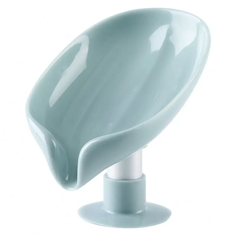 Leaf Shape Soap Box Drain Soap Holder Box Bathroom Shower Soap Holder Dish Storage Plate Tray Bathroom Supplies Bathroom Gadgets