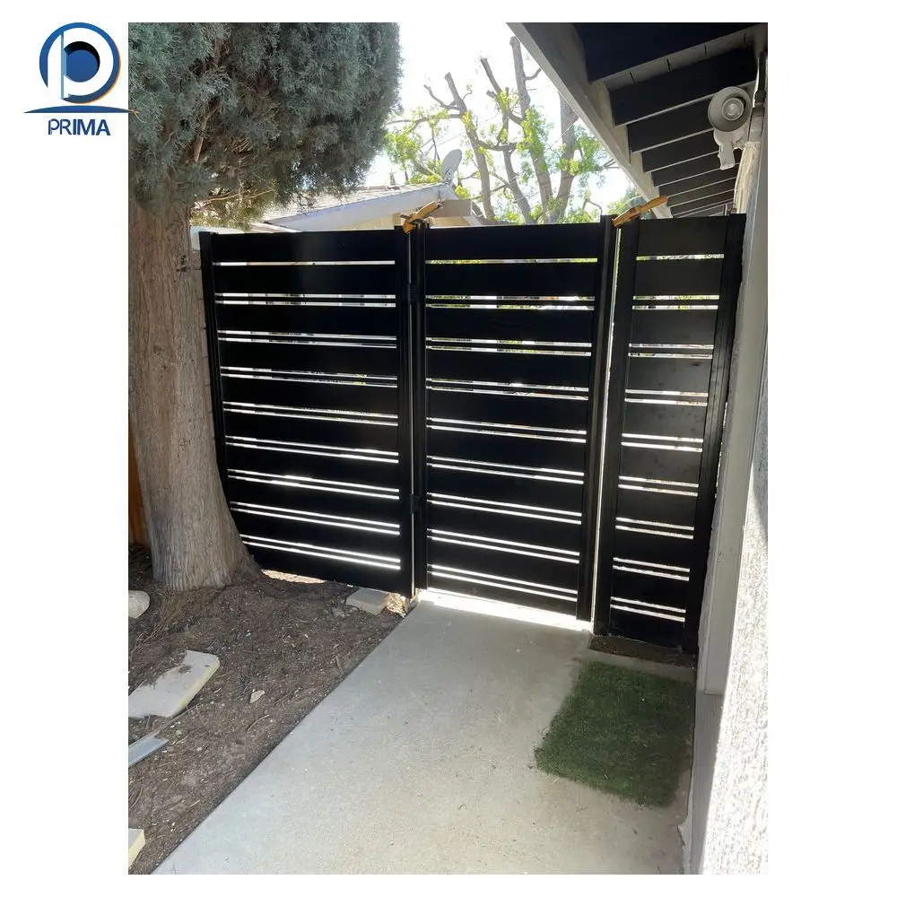 Prima new products gate fence  fence gate door professional wrought iron gate and fence