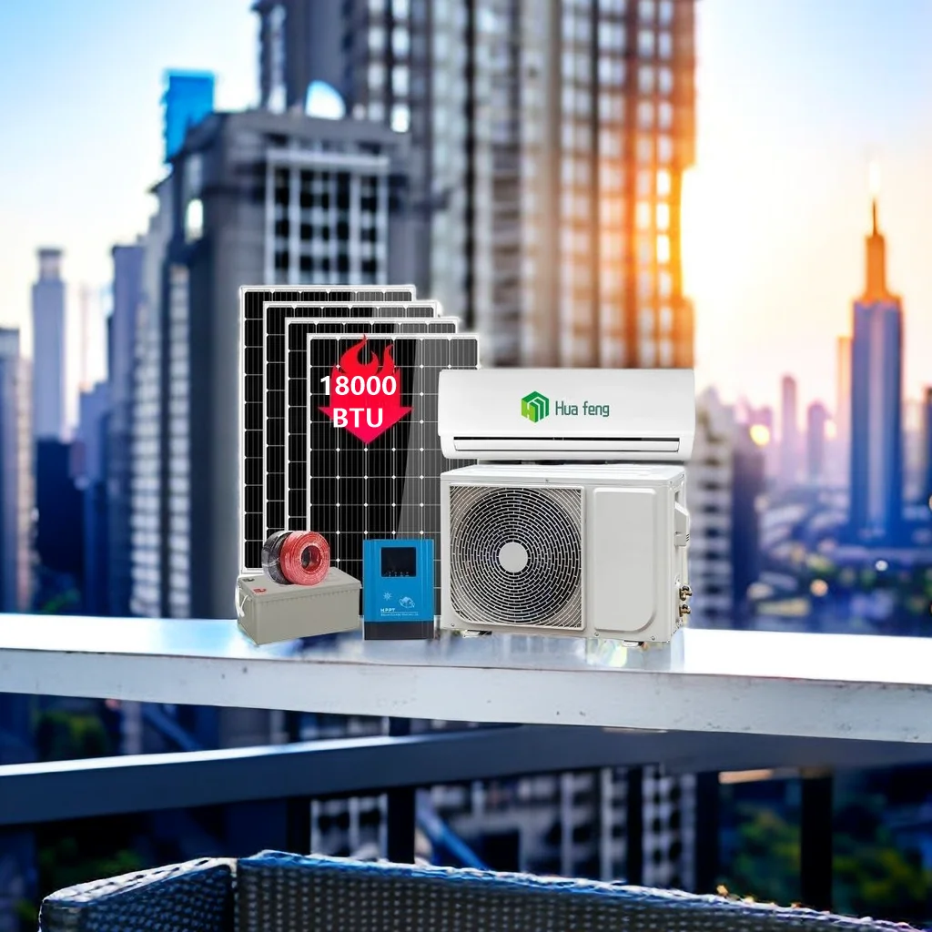 12000-18000Btu 2HP  Solar Power Price AC DC Hybrid Off Grid Wall Split Solar Powered AC Air Conditioner For Home