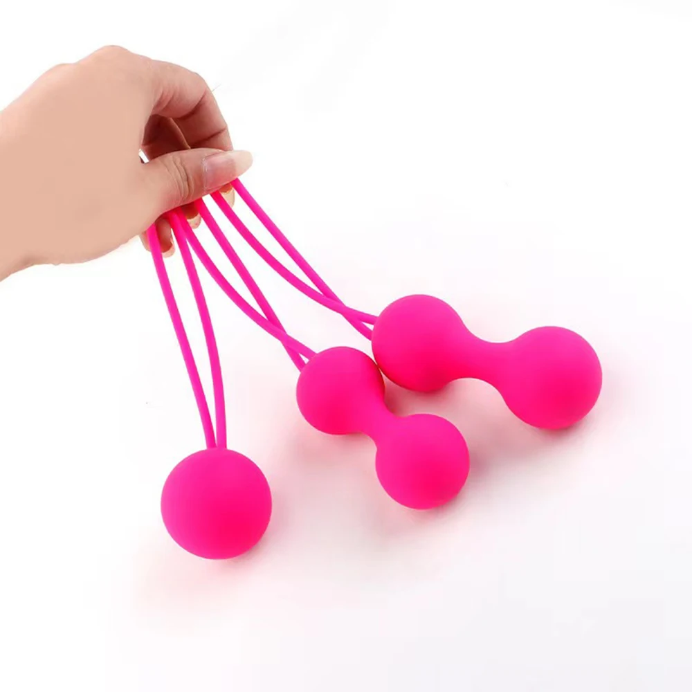 3pcs Different Weight Ben Wa Balls Kegel Balls Pelvic Floor Exercise for Women Real Touch Feeling