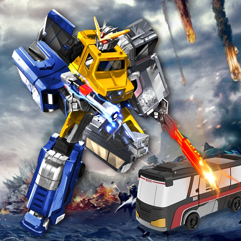 Take Apart Plastic Vehicle Deformation car Action Figure Collection assemble deformer Robot Toy For Boy Gift