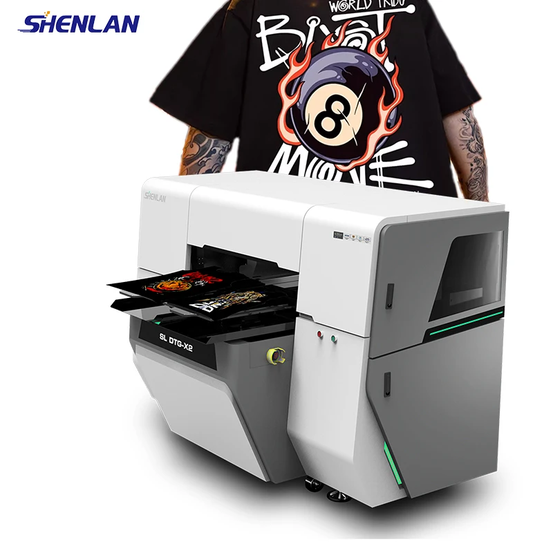 SHENLAN 9 color i3200 printhead dtf and dtg printer printing machine for garments clothes tshirt hoodies pants sock jacket