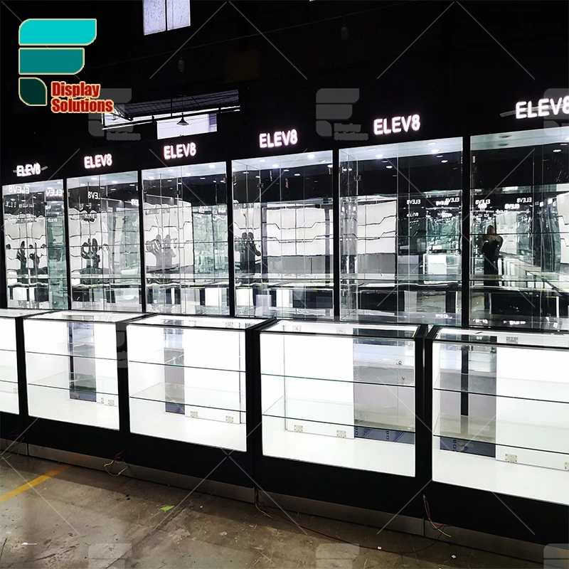 Retail Dispensary Furniture Smoke Shop Showcase Display Cases Tobacco Shop Display Furniture for Smoke Shop
