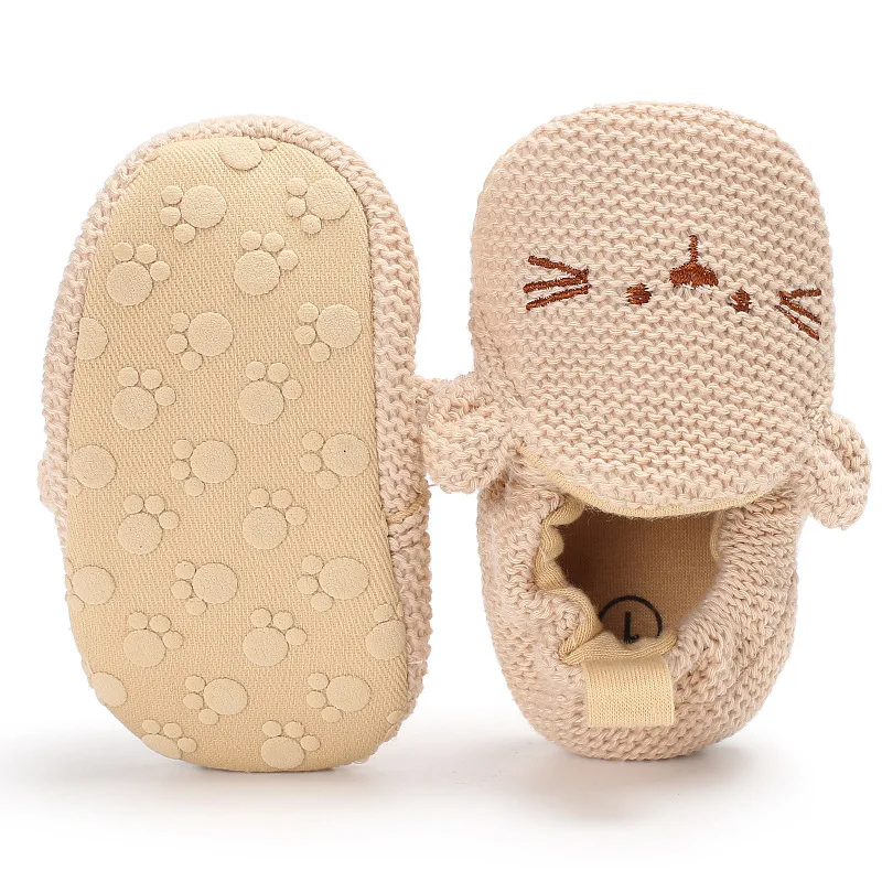 Toddler Knitted Shoes First Walkers Baby Shoes Kids Shoes Soft Sole Elastic Light Fabric For Spring Summer Non-Slip Sole