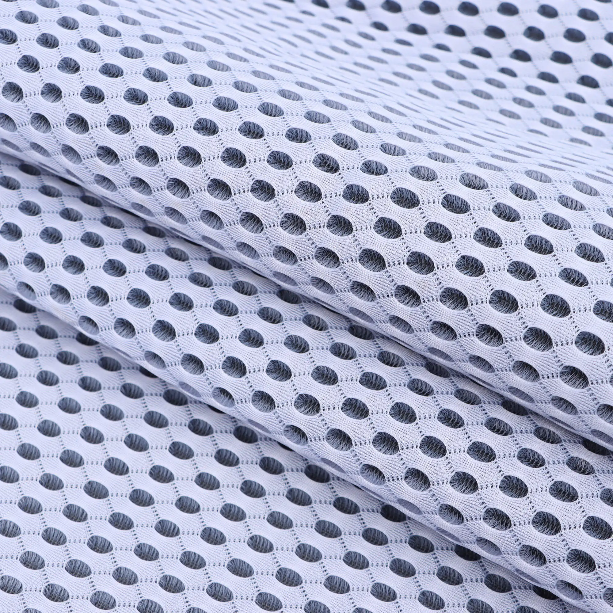 Two-color Polyester 3d Sandwich Mesh Fabric Bedding Home Textile Clothing Sandal Material Mesh Fabric