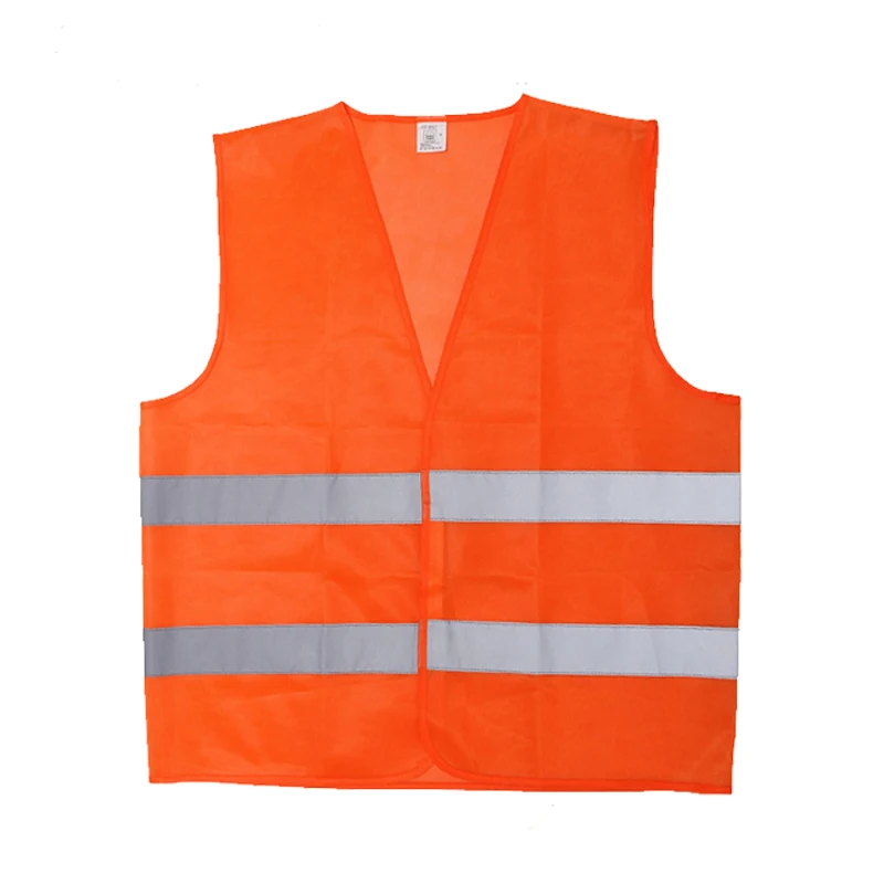 High Visibility magic tape fluo color Safety Vest with reflective tape quick drying jacket