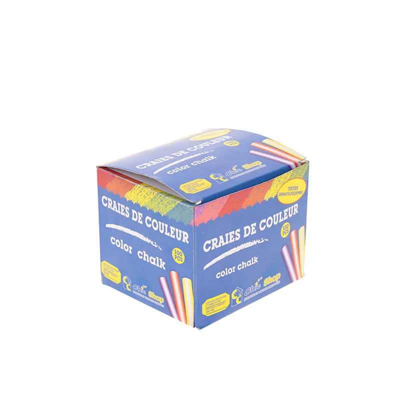 Wholesale Custom Color Chalk School Equipment Safe Non-toxic Drawing Multi-colored Chalk