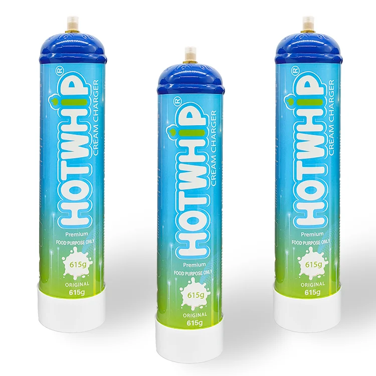 0.95L Cylinder 580G Filling Fast Whip Gas Cream Whipped Charger 615G Gas Cylinders Pallet To Uk Usa Australia