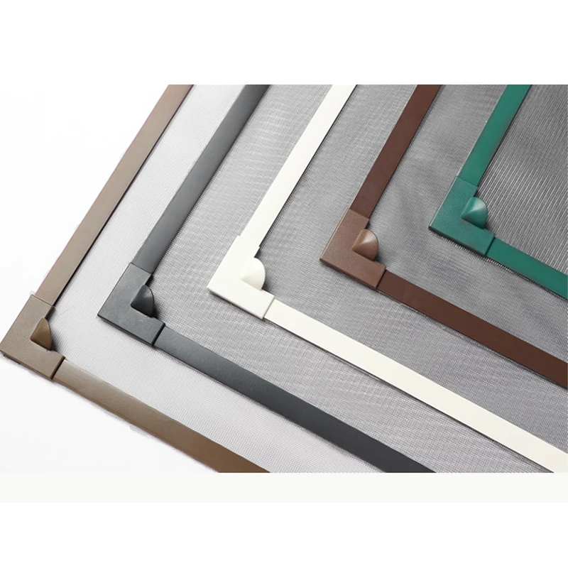 Few steps installed plastic window screen