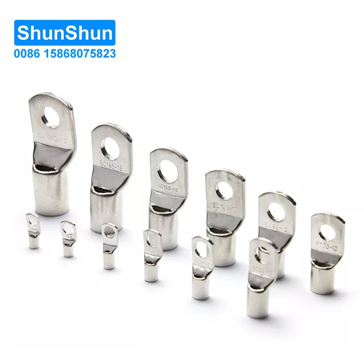 SC Copper Cable Lug CE certification wire connecting coated tin electrical copper terminal factory wholesale good price