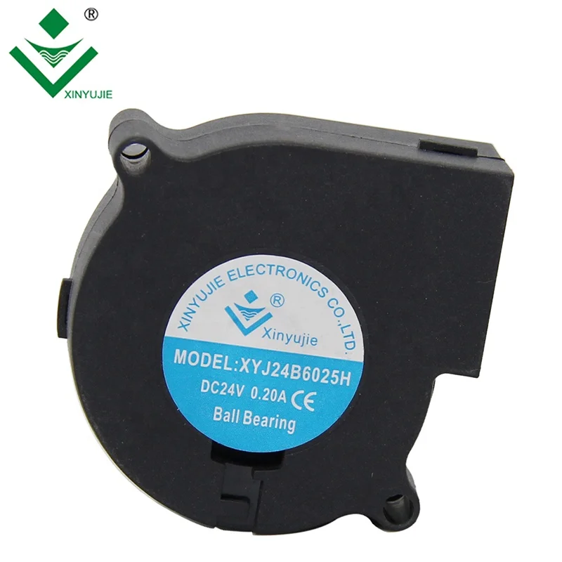 6025 12 volt 24 volt 48 volt blower 3D printer 2/3/4 wires mute brushless centrifugal blower 60X60X25MM