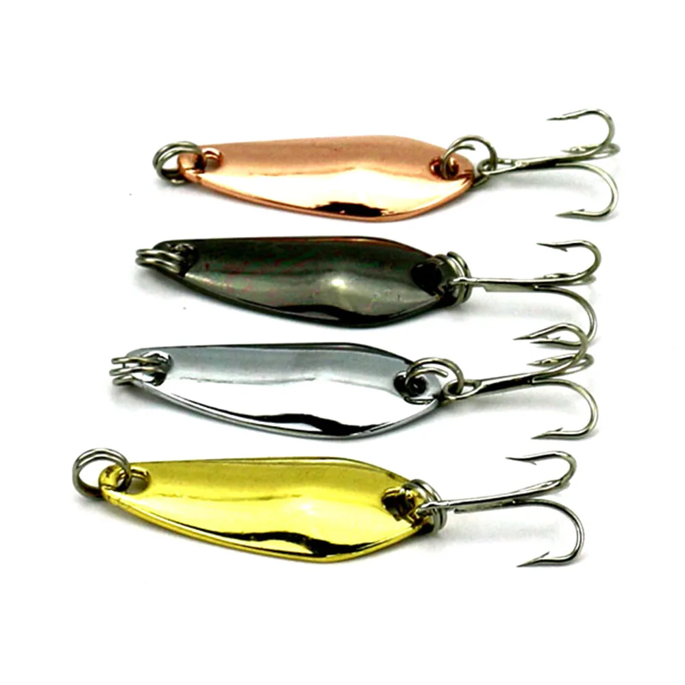 Fishing Lure Metal Spoon Sequin 3.5cm 3.7g Fishing Leech Jig Crank Baits For Bass Trout Salmon bait