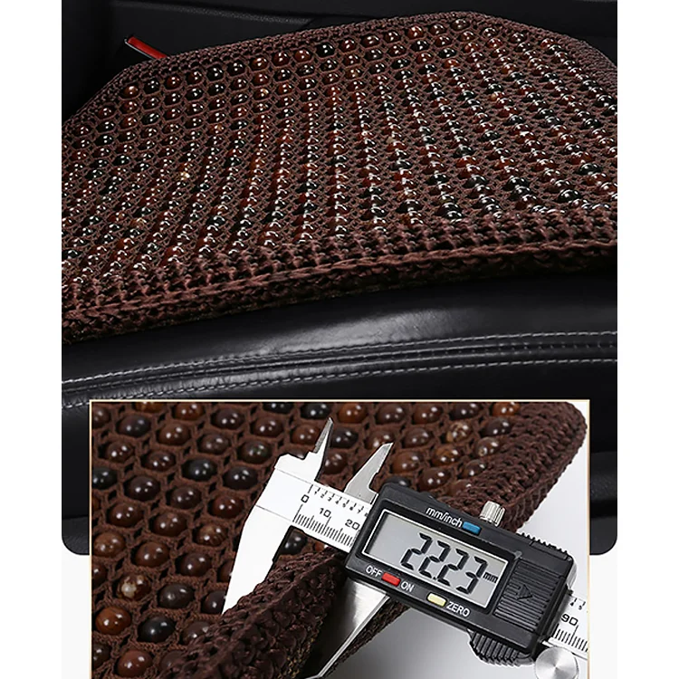 Xiangta All Seasons Full Set Wooden Bead Car Seat Cover Sports Style for Car Breathable Automotive Seat Covers for Toyota Honda