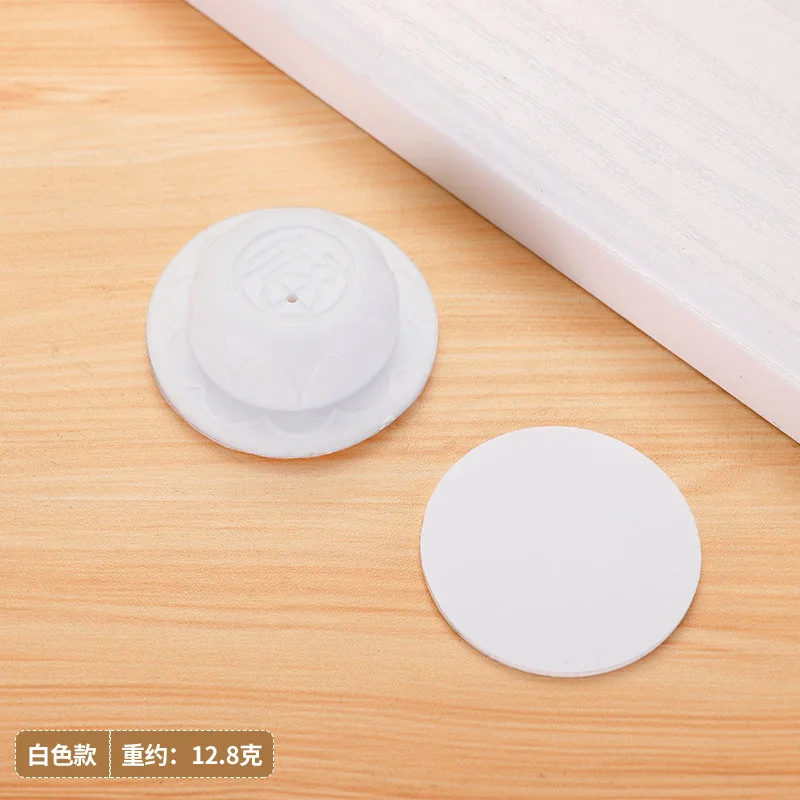 Chinese Fu word Sticker type Doorknob bumper adhesive wall collision silicone pads