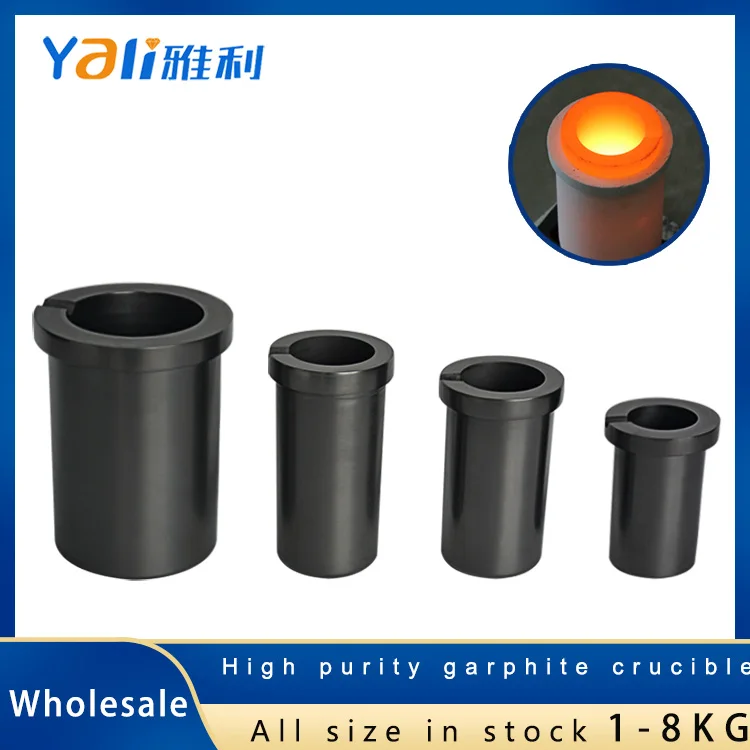 Factory Price High Pure Carbon Melting Crucible for Gold Brass Silver Aluminum Smelting Furnace Graphite Pot