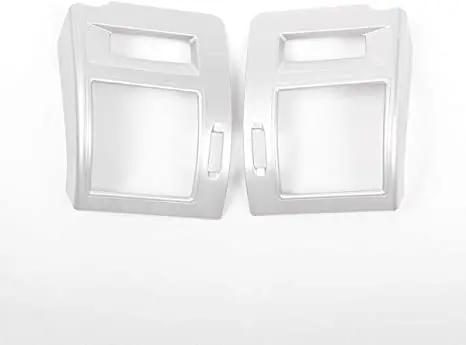 ABS Chrome Car Side Air Conditioning Vent Frame Trim 2Pcs for Toyota Land Cruiser Prado FJ150 150 2010-2019 Accessories (Silver)