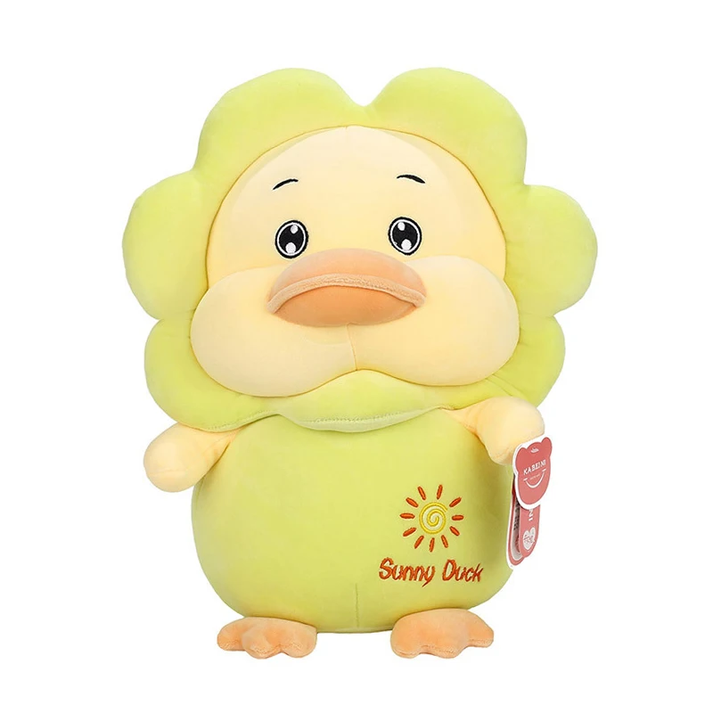 Hot Selling Custom Soft Plushie Cute Sun Duck Plush Doll Toy Stuffed Animal For Gifts