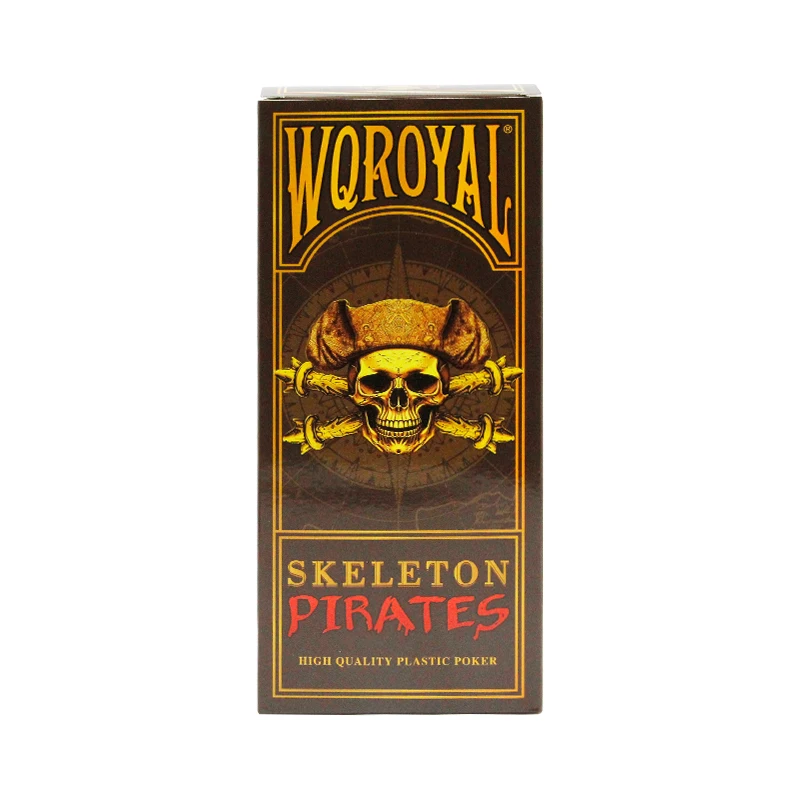 WQROYAL BRAND High Quality serious  Customized  100% New Plastic  Playing Cards  Mother Land gaia & Skeleton Pirates design