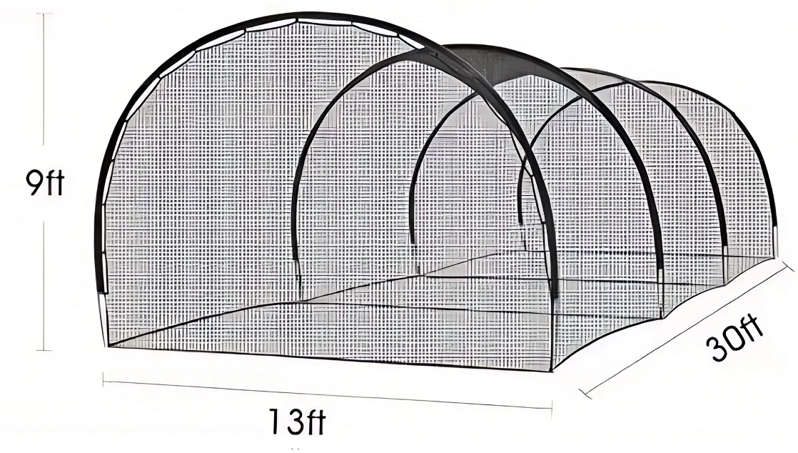 High Quality 30*10*8FT Portable Adjustable Baseball and Softball Hitting Cage Waterproof and Sturdy Field Equipment