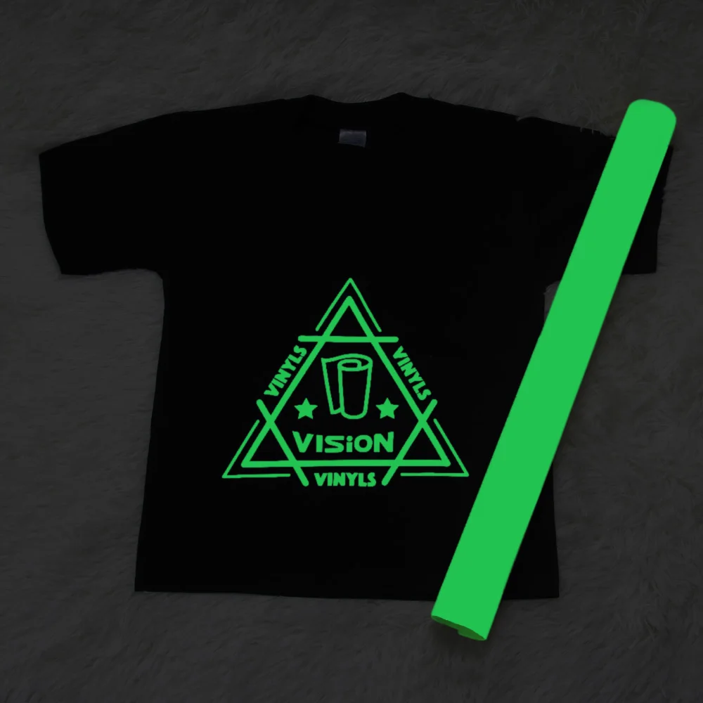 Glow in The Dark T Shirt Vinyl Roll Luminous Green Heat Transfer Vinyl
