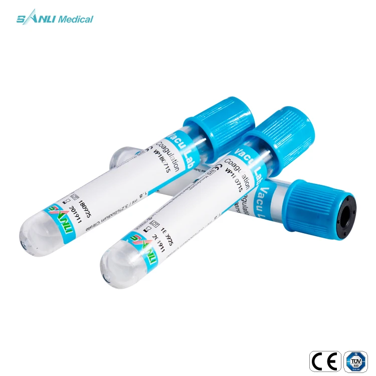 Vacuum Surgitech Blood Sample Collection Tube Tubes with Gel Machine Production Line 10ml Blue Top PT Tube 3.2% Sodium Citrate