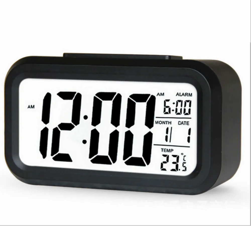Desk Digital Clock Sound Control Backlight Digital Alarm Clock Ringtones for Bedrooms Bedside Kids Home Decoration