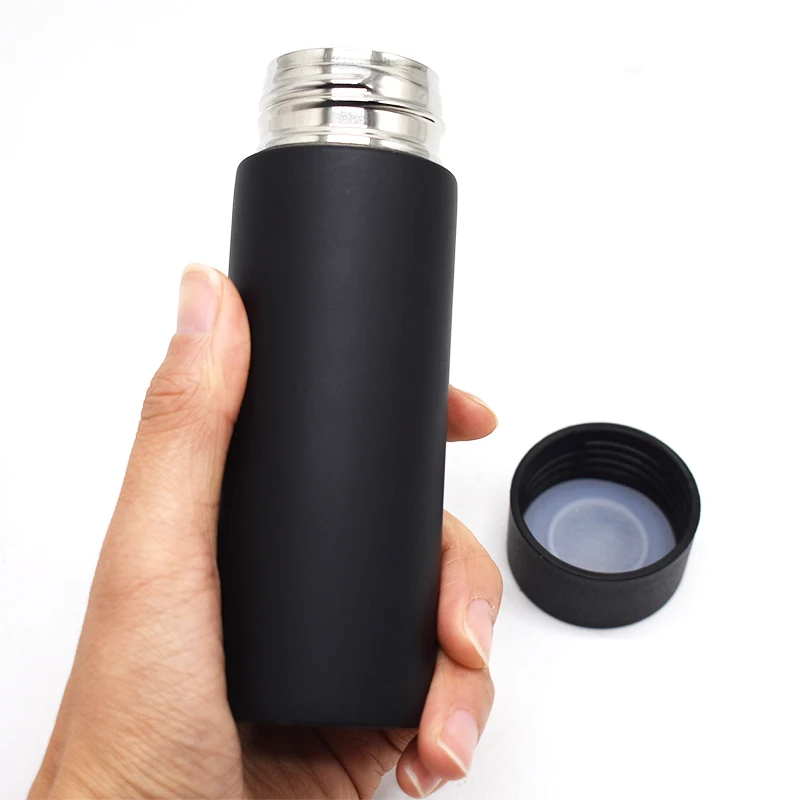 Японский стиль 120 мл карманная бутылка для воды с двойными стенками из нержавеющей