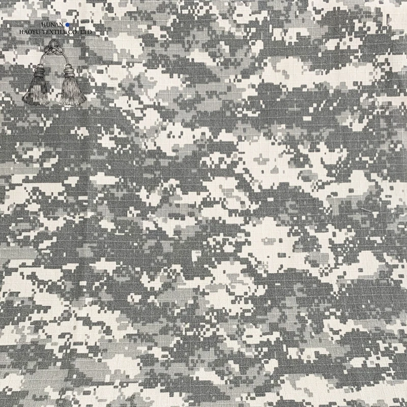 100% cotton UCP urban camouflage printed ripstop fabric for uniform, combat jacket, pants etc