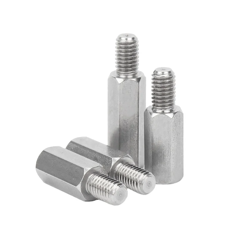 Double-pass Hexagonal Column Stainless Steel Purecopper Brass Zinc Plated Male Female Thread Spacer Pcb Cylinder Hex Standoffs