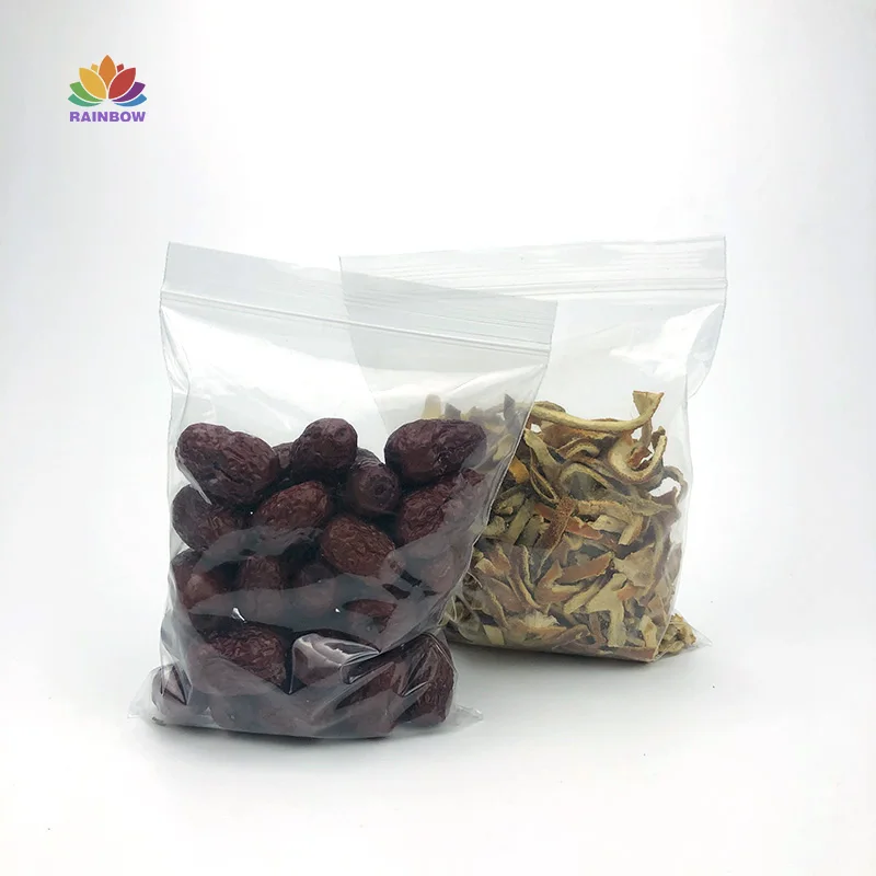 
Factory price stock various sizes of PE plastic bags with zipper lock 