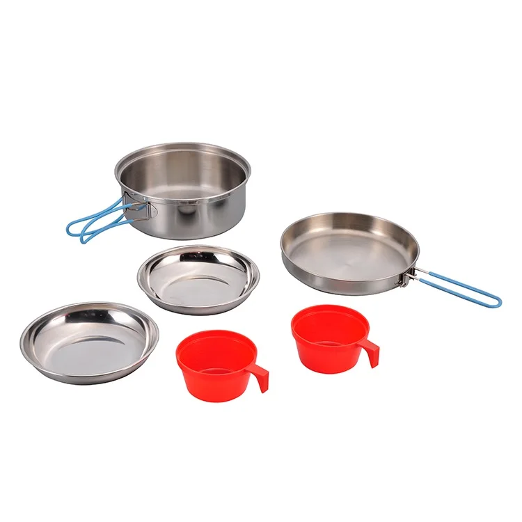 Picnic Fishing Compact Cookware Set Lightweight Folding Pots And Pans Set