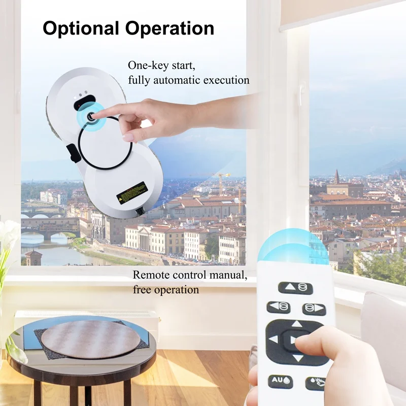 Huidi Window electric glass cleaner robot vacuum cleaner for windows Cleaning Robot Sweeping