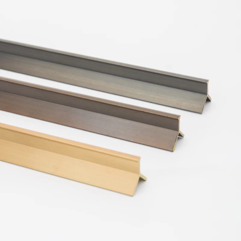 Factory Custom Brass Y Shaped Tile Trim Angle for Wall Corner Edging Trim