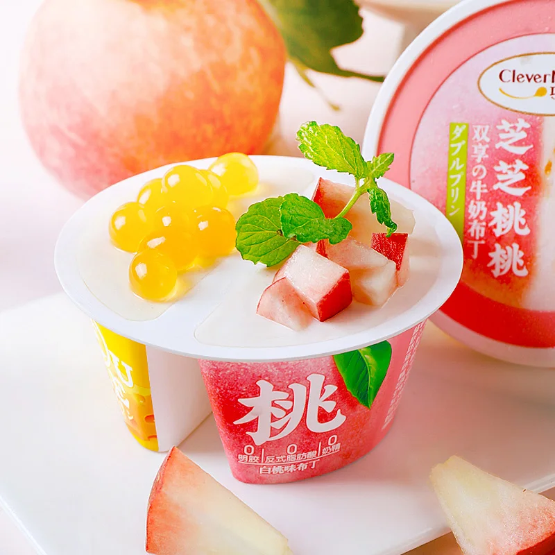 113g Exotic Snacks Halal Sweet  Double Flavor Cheese and Strawberry Flavor Jelly Pudding