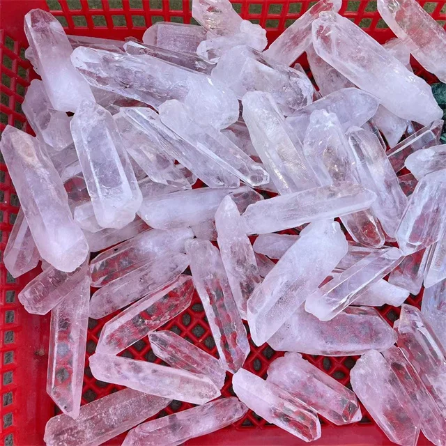 New Arrivals Mineral Stone Rough Raw Points Natural Gemstones clear Quartz Crystal Specimens for Decor
