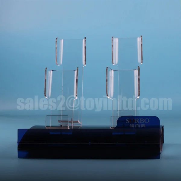TOYIN Display Rack Supplier Custom LED Acrylic Cell phone Display Stand Holder for Mobile Phone Shop