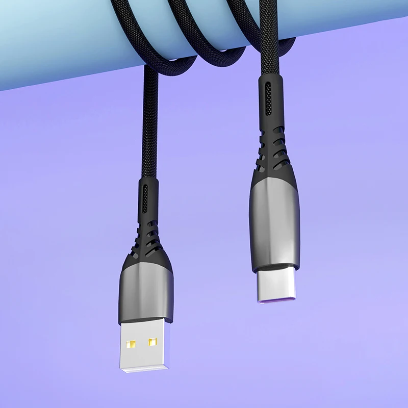  Кабель для зарядки и передачи данных с нейлоновой оплеткой Micro USB