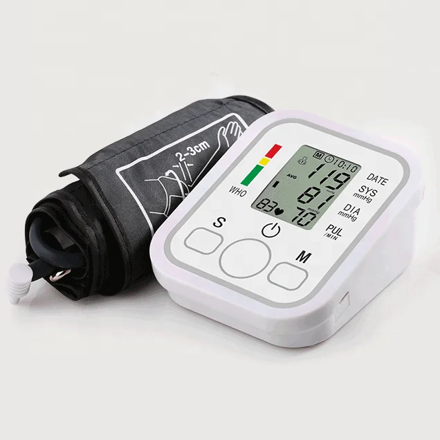 WHO LCD display Digital Automatic Blood Pressure Monitor Upper Arm BP Machine