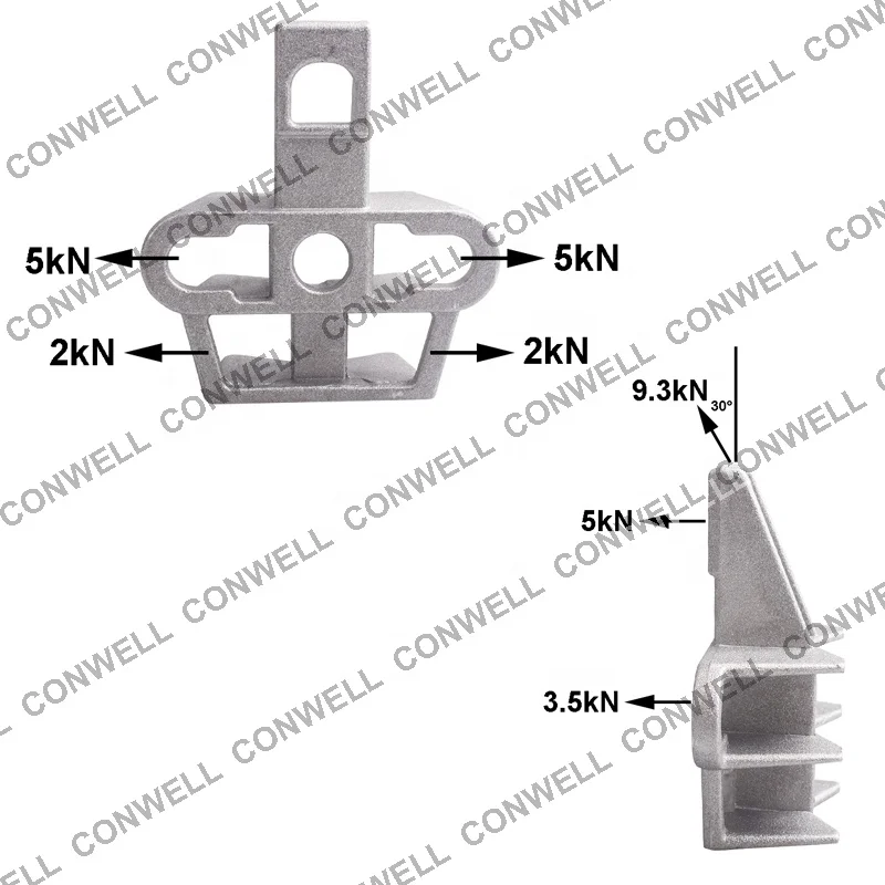 UPB Aluminium alloy universal pole bracket for hanging tension clamp