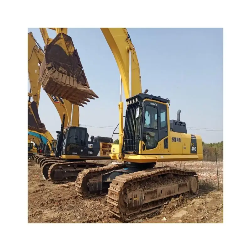 Используемая японская строительная машина Komatsu PC400-8 сверхмощное оборудование/cat PC 400-8 подержанный экскаватор отличная производительность