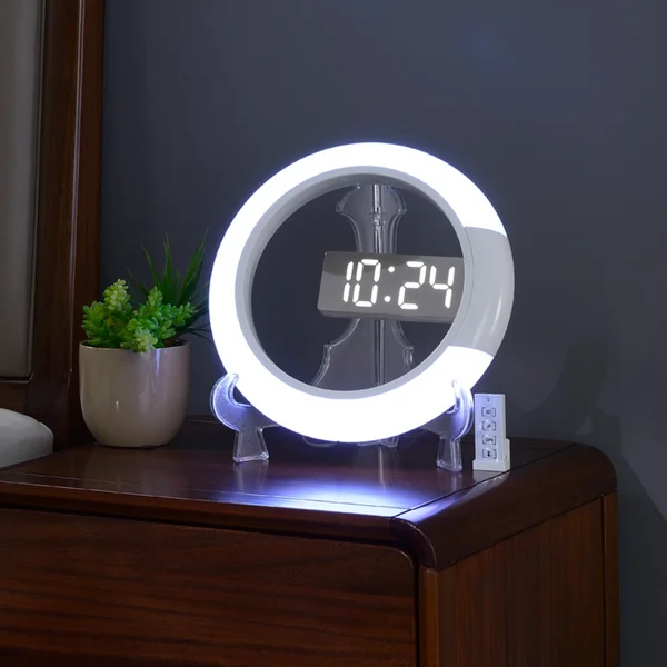 Rgb Clock Led Clocks Mirror Digital Desk Smart Alarm Wall Jumbo Lcd Factory With Temperature Modern Mounted