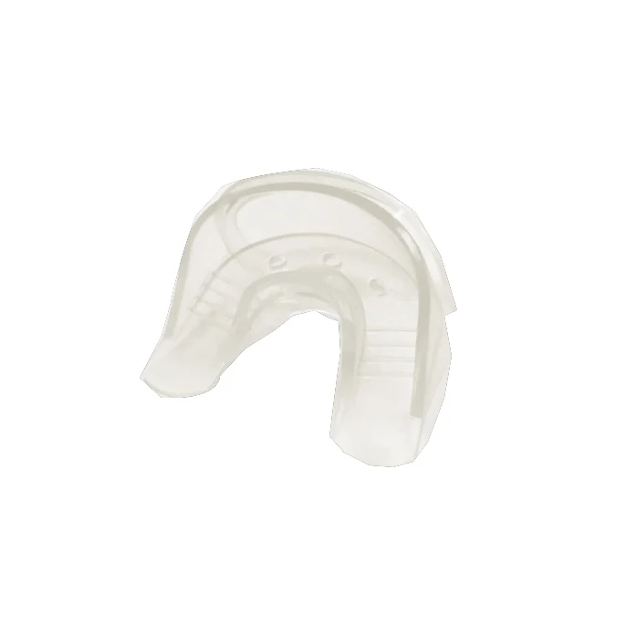Teeth whitening dual silicone mouth guard/mouth tray