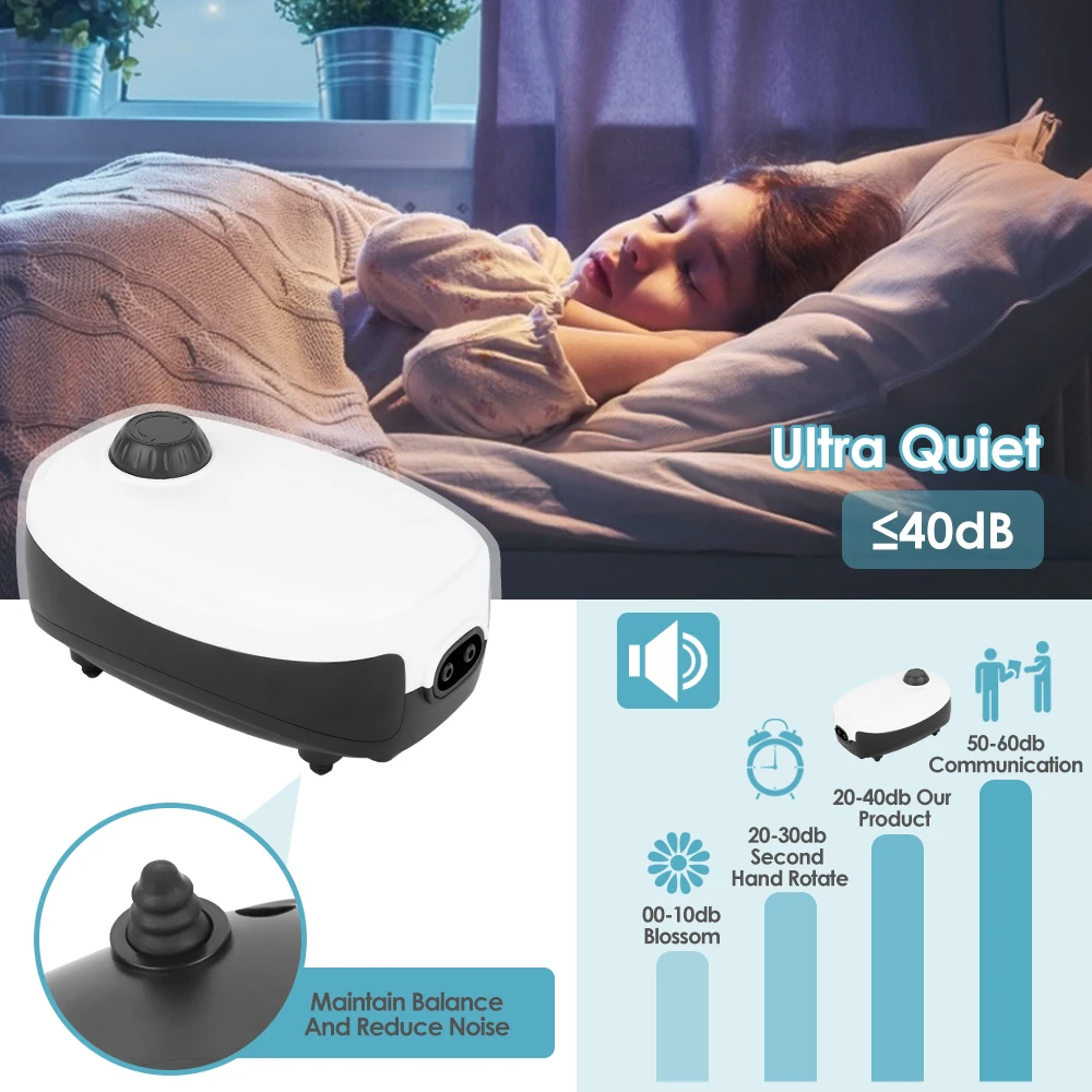 Manufacturer Europe Standard Oxygen Pump For Fish Tank Adjustable Aquarium Air Pump Super Silent Fish Tank Oxygen Pump