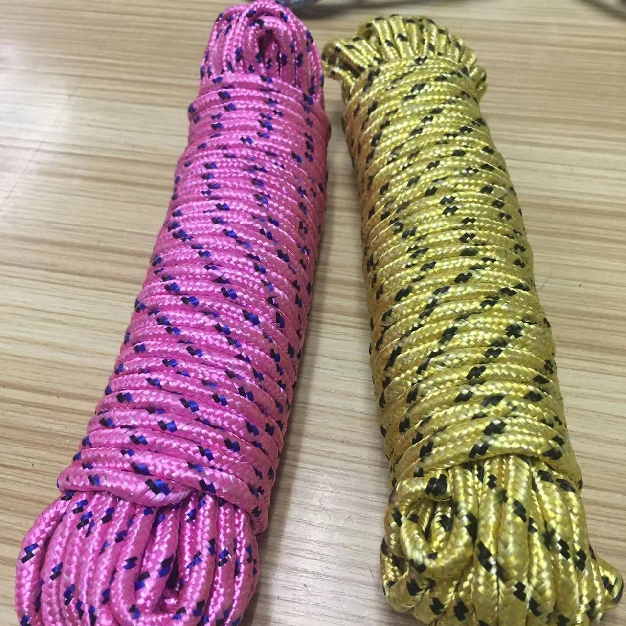 Large Quantity Long Life Polyester mixed color mixed thickness Braided Rope Stock Lot