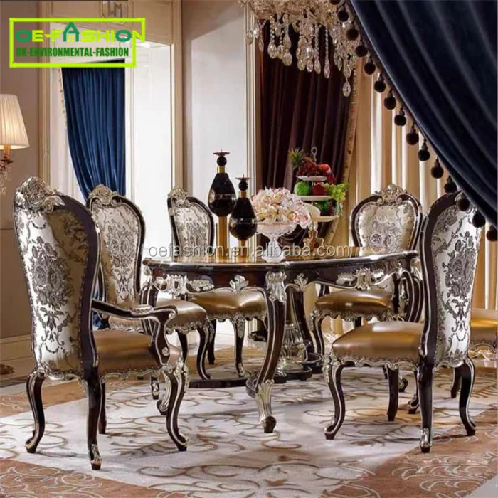 OE-FASHION home decor cheap price mdf high quality wooden feet black wooden furniture indoor dining set
