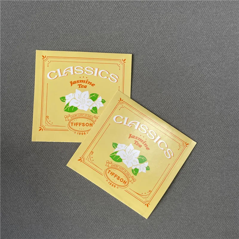Small Batch Custom Heat-sealed Triangle Flower Tea Bag Outer Bag Biodegradable Corn Fiber Custom Empty Tea Bag
