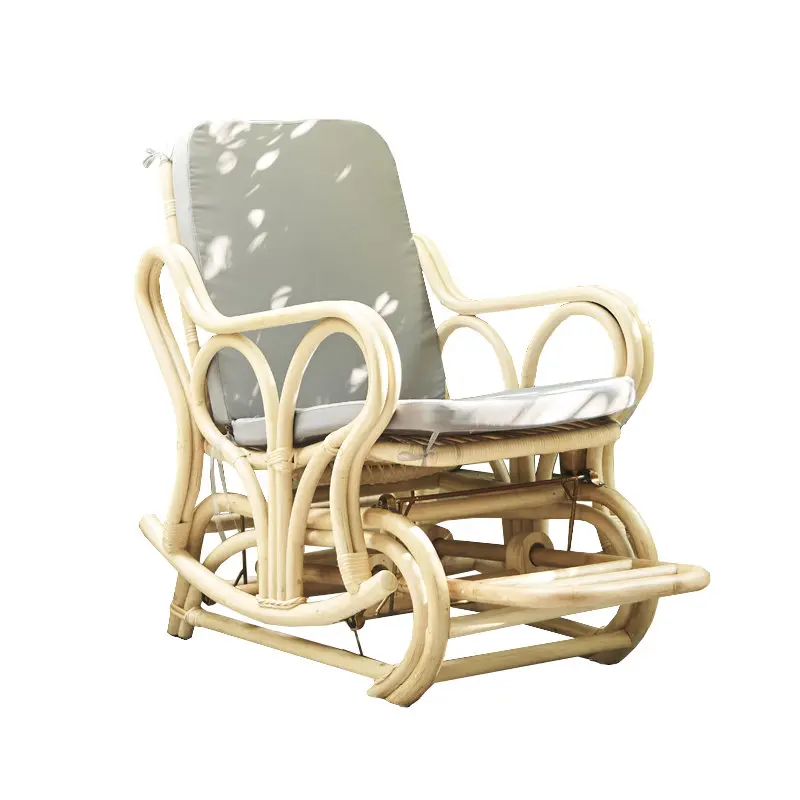 European and American hot-selling outdoor beach armchairs, comfortable cushion swing rocking chair