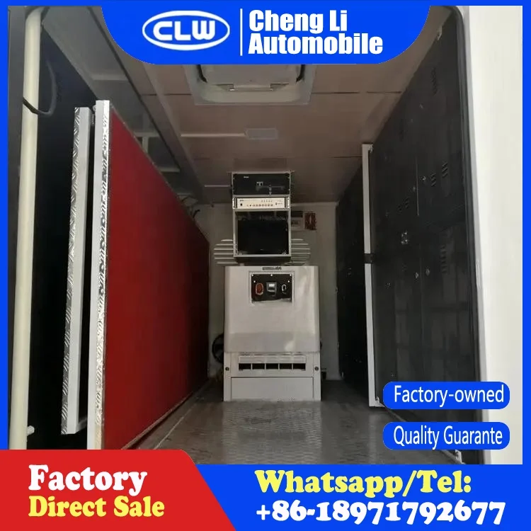 Outdoor Mobile Led Stage Display Truck Advertising Truck With P4 Screen